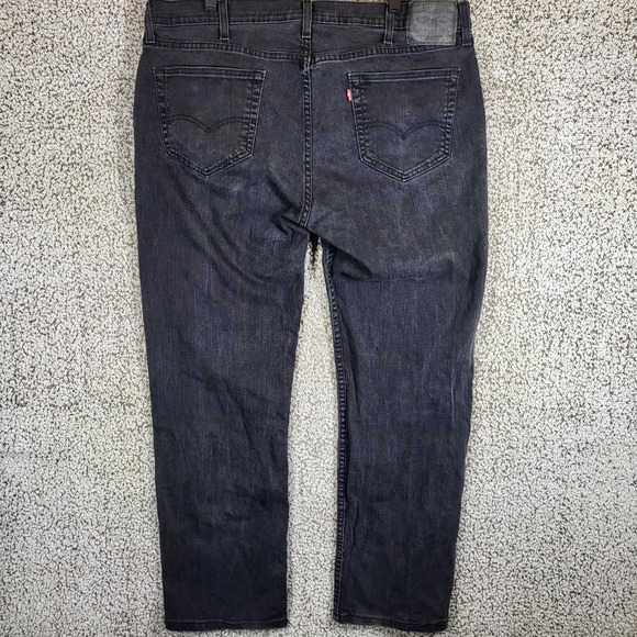 Levis 559 Relaxed‎ Straight Fit Jeans Mens 40x32 Black Denim Pants Waterless - Picture 2 of 8